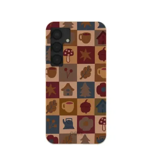 London Fog Rustic Grid Samsung Galaxy S25 Case Slim Protection Modern Finish