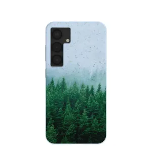 Powder Blue Forest Mist Samsung Galaxy S25 Case Modern Edge Layer anti fingerprint