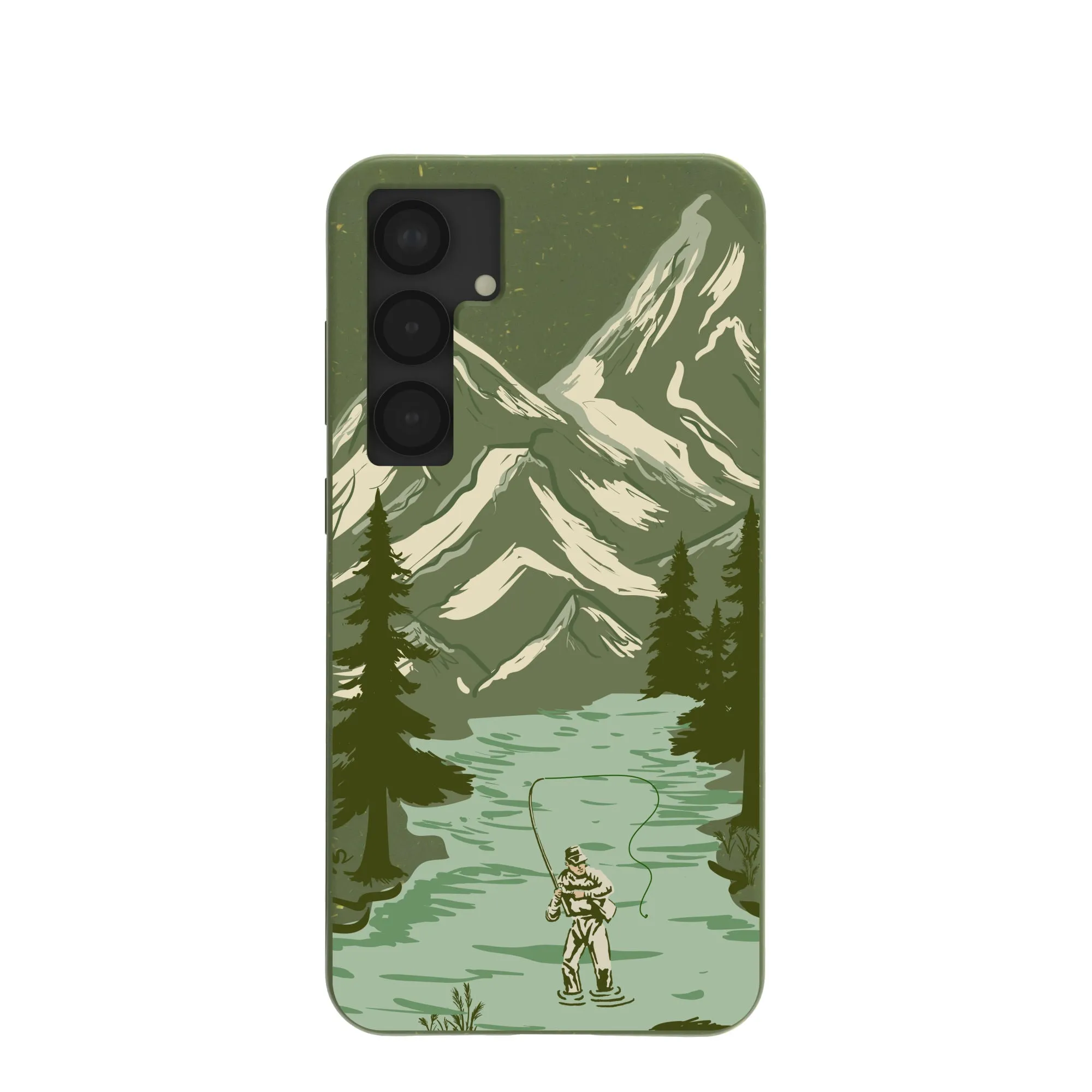 Forest Floor Morning Fishing Samsung Galaxy S25 (Plus) Case Fashion Texture