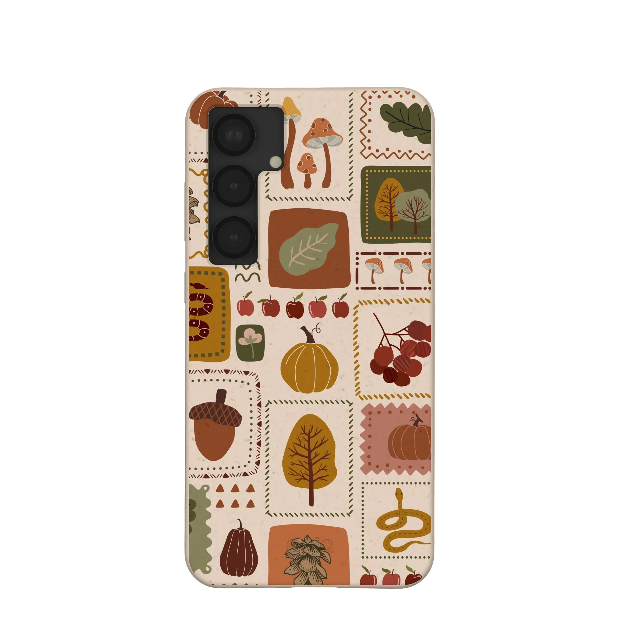 Casual Texture Seashell Autumn Patch Samsung Galaxy S25 (Plus) Case