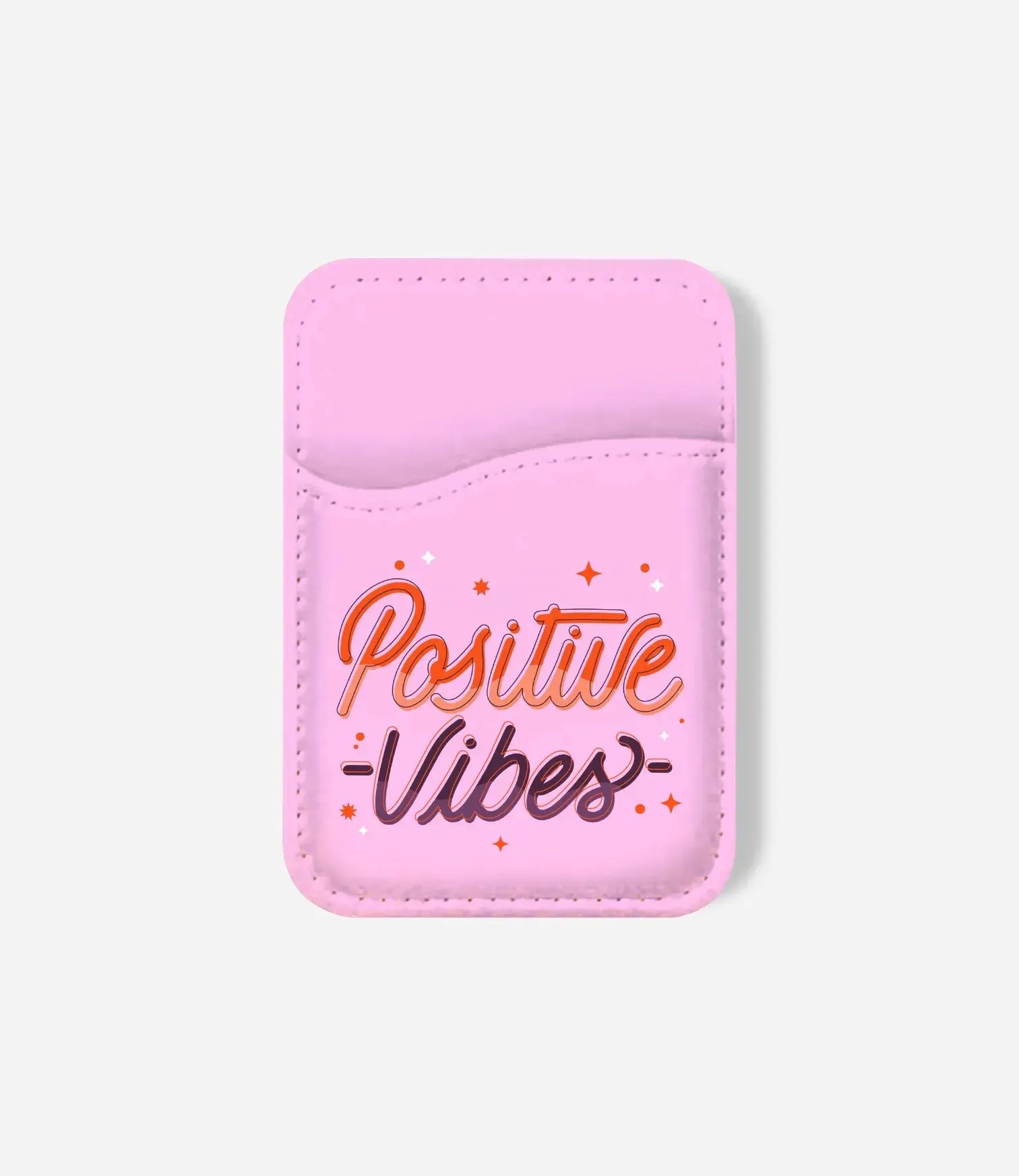 Magnetic Urban Accessory Smart Snap Slot Positive Vibes Phone Wallet