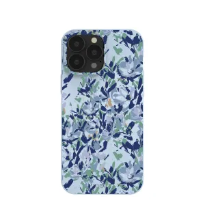 Powder Blue Blue Blooms iPhone 13 Pro Max Case Stylish Color
