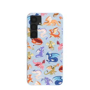 Fashion Detail Powder Blue Dragon Cuties Samsung Galaxy S25 (Plus) Case