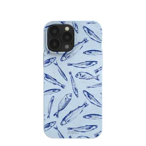 Smooth Layer Smooth Layer Texture Powder Blue Fishery iPhone 13 Pro Max Case