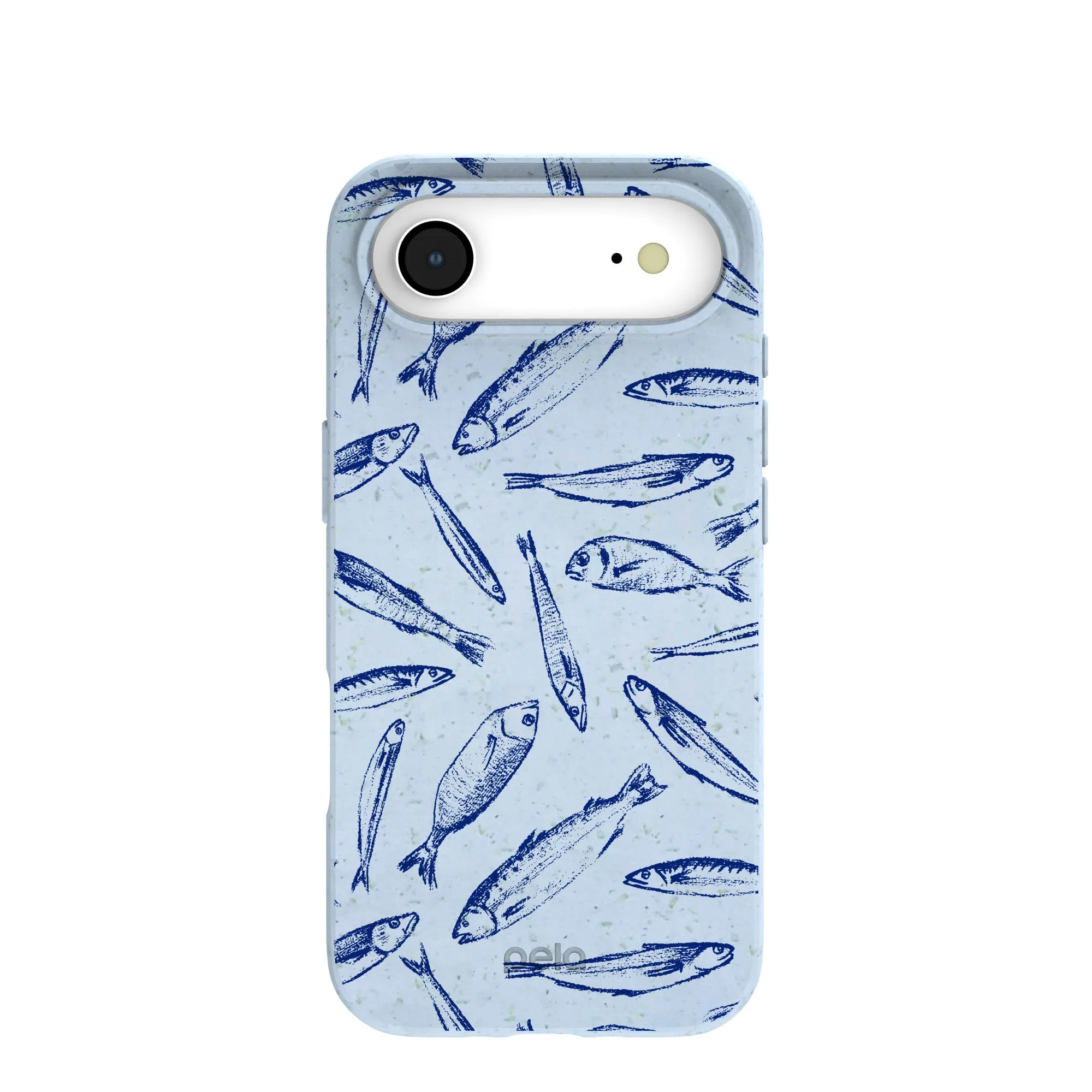 Powder Blue Fishery iPhone Air Case Stylish frame