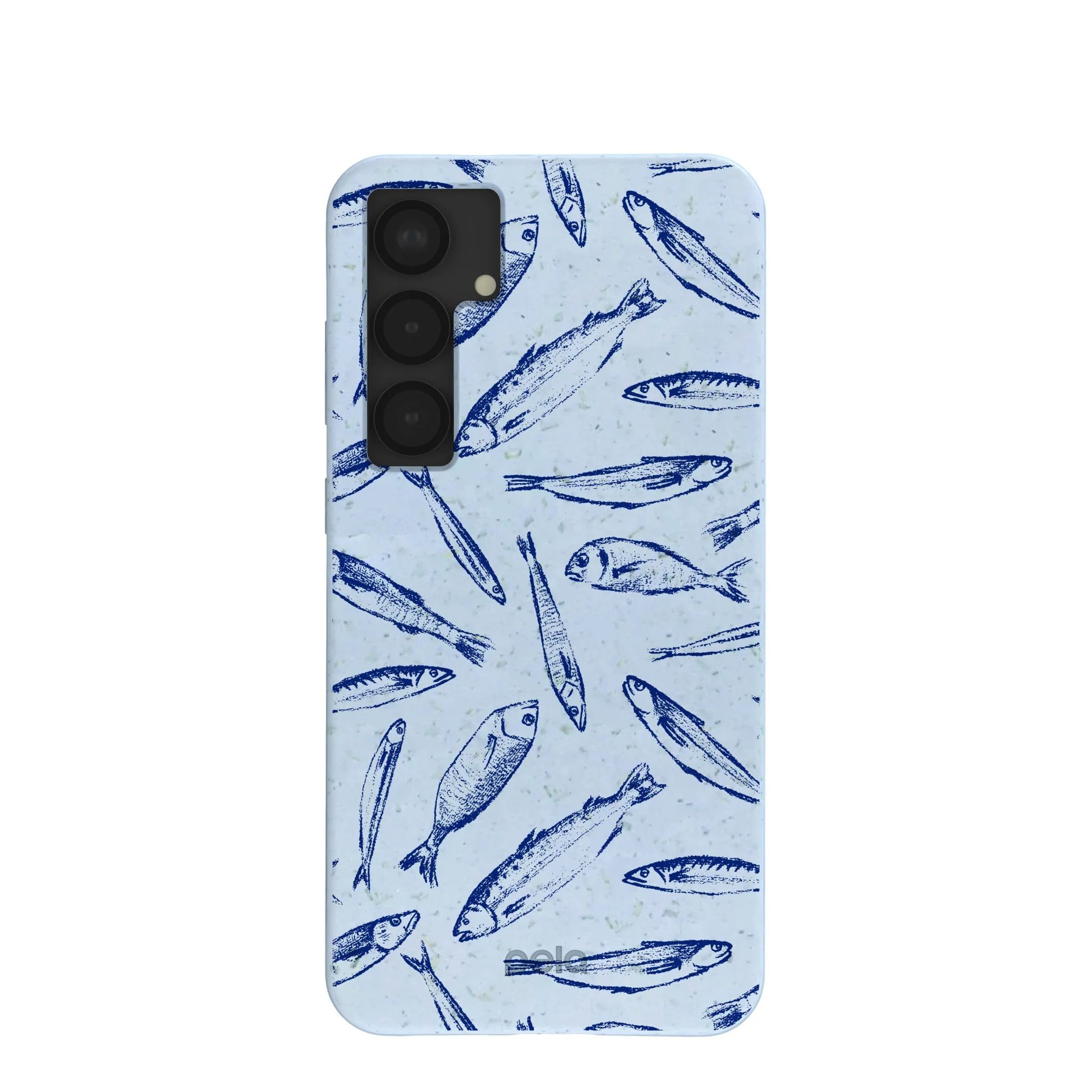 Gloss Finish Texture Sleek Form Powder Blue Fishery Samsung Galaxy S25 (Plus) Case