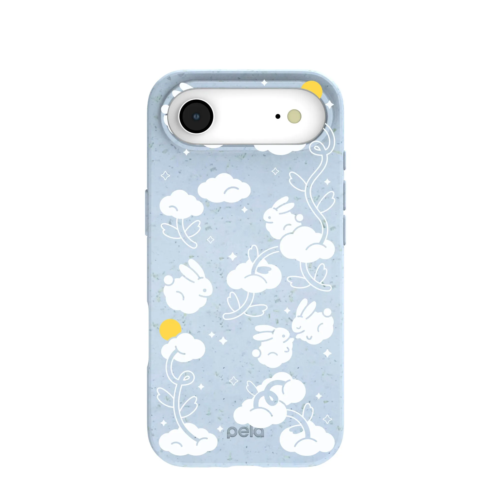 Simple Style Powder Blue Fluffy Flower iPhone Air Case