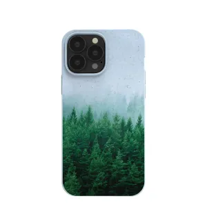 Powder Blue Forest Mist iPhone 13 Pro Max Case Soft Surface Colorful option