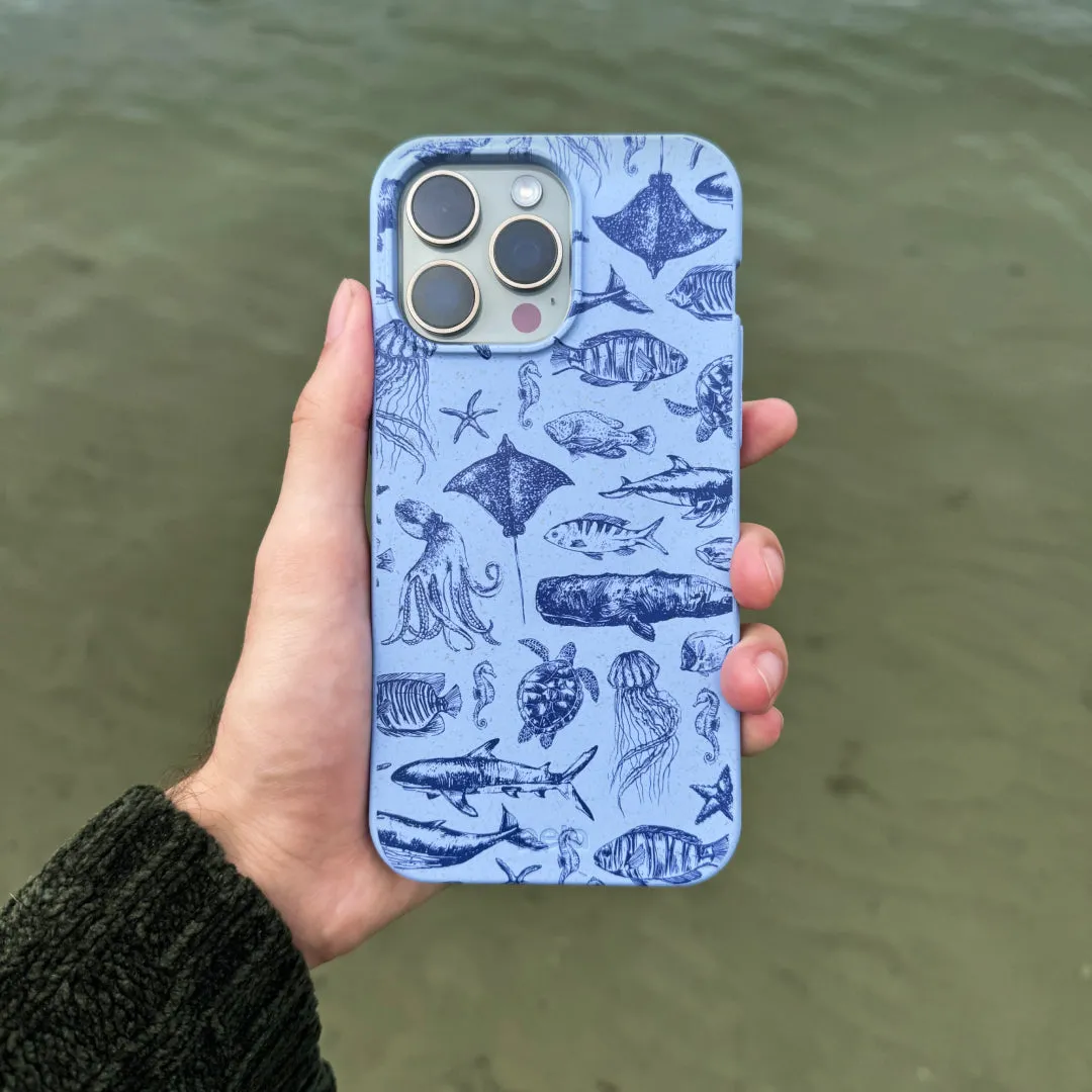 Elegant Detail Powder Blue Marine Life iPhone Air Case