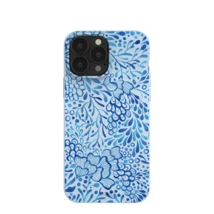 Powder Blue Reef iPhone 13 Pro Max Case Smooth Feel