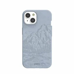 Comfort grip design Polished Layer Powder Blue Rockies iPhone 14/16e Case