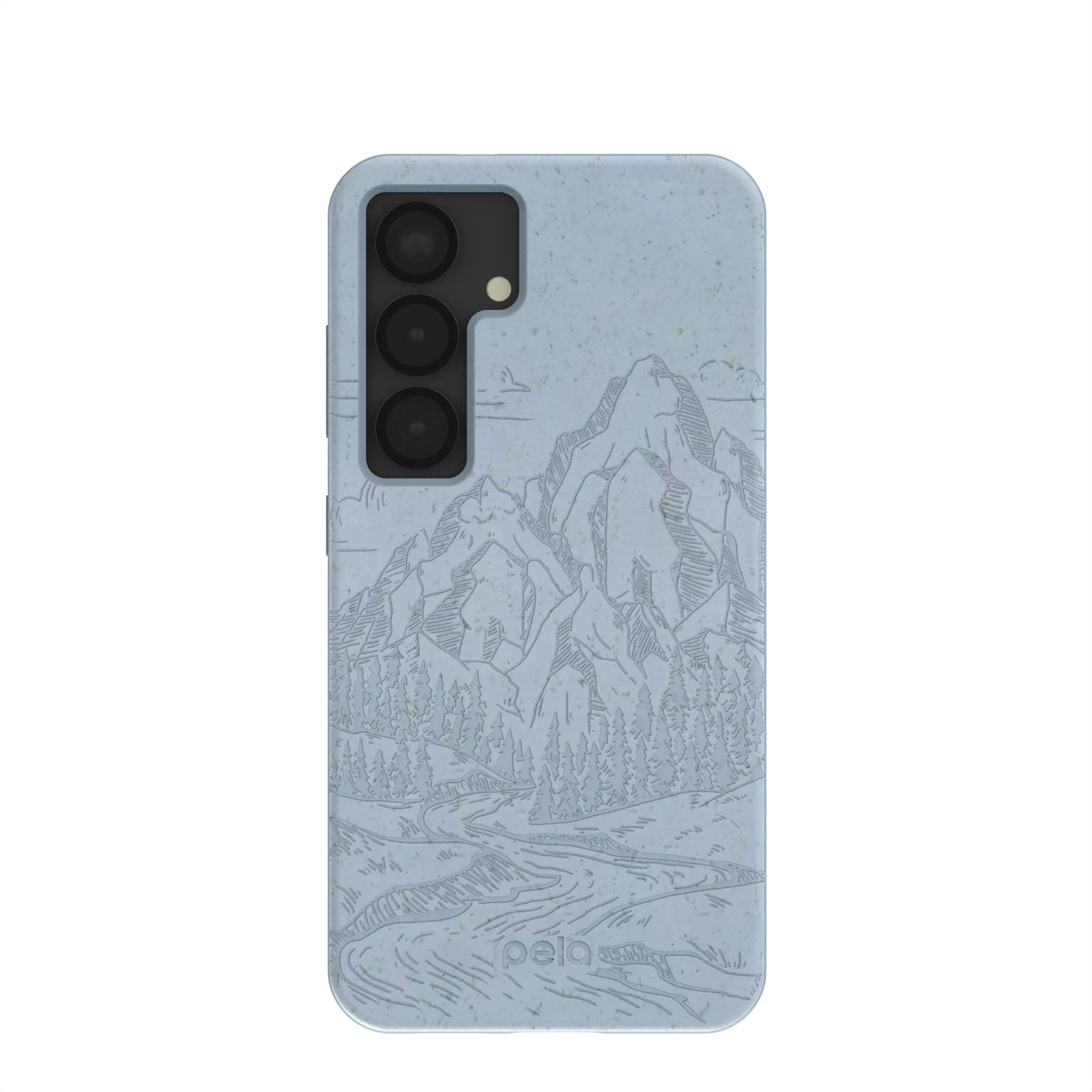Luxury Detail Elegant Accent Powder Blue Rockies Samsung Galaxy S25 Case