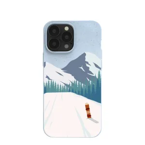 Powder Blue Shredding Peaks iPhone 13 Pro Max Case Shock Absorbing
