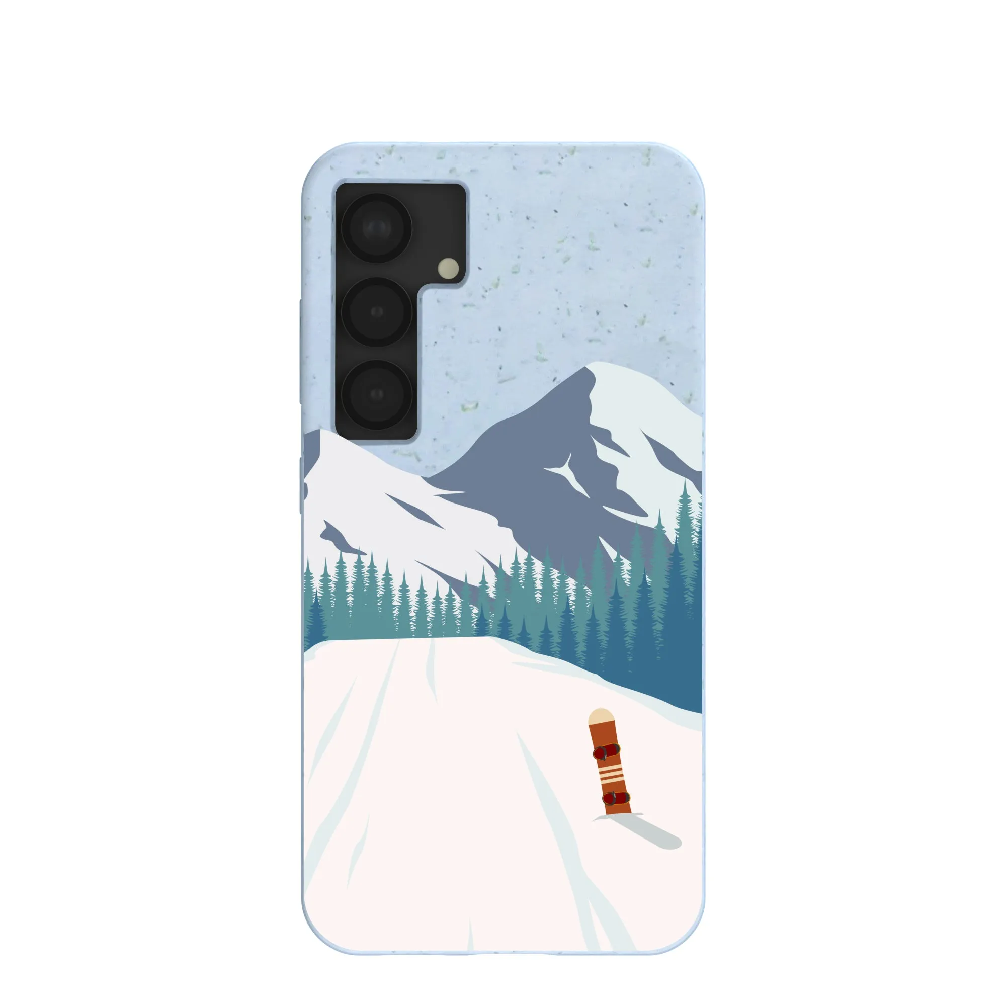 Vivid Gradient Powder Blue Shredding Peaks Samsung Galaxy S25 Case