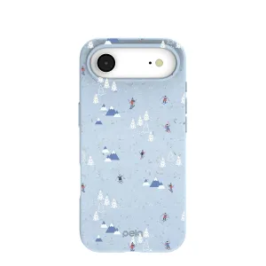 Luxury Texture Powder Blue Ski Pass iPhone Air Case