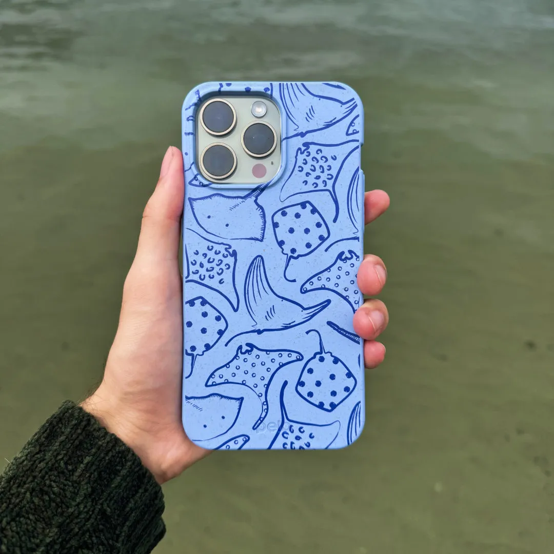 Gloss Texture Matte Texture Powder Blue Stingray Fever iPhone Air Case