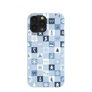 Powder Blue Winter Quilt iPhone 13 Pro Max Case Slim Feel