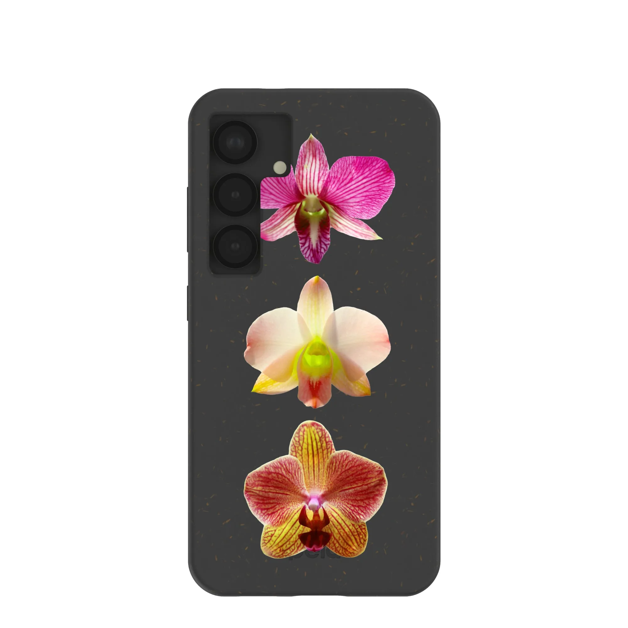 Soft Feel Protective barrier Black Orchids Samsung Galaxy S25 Case