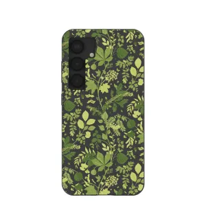 Black Evergreen Samsung Galaxy S25 Case Hybrid Protection Strong material
