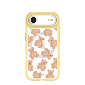 Luxury Build Clear Teddy Love iPhone Air Case With Sunbeam Ridge (MagSafe included)
