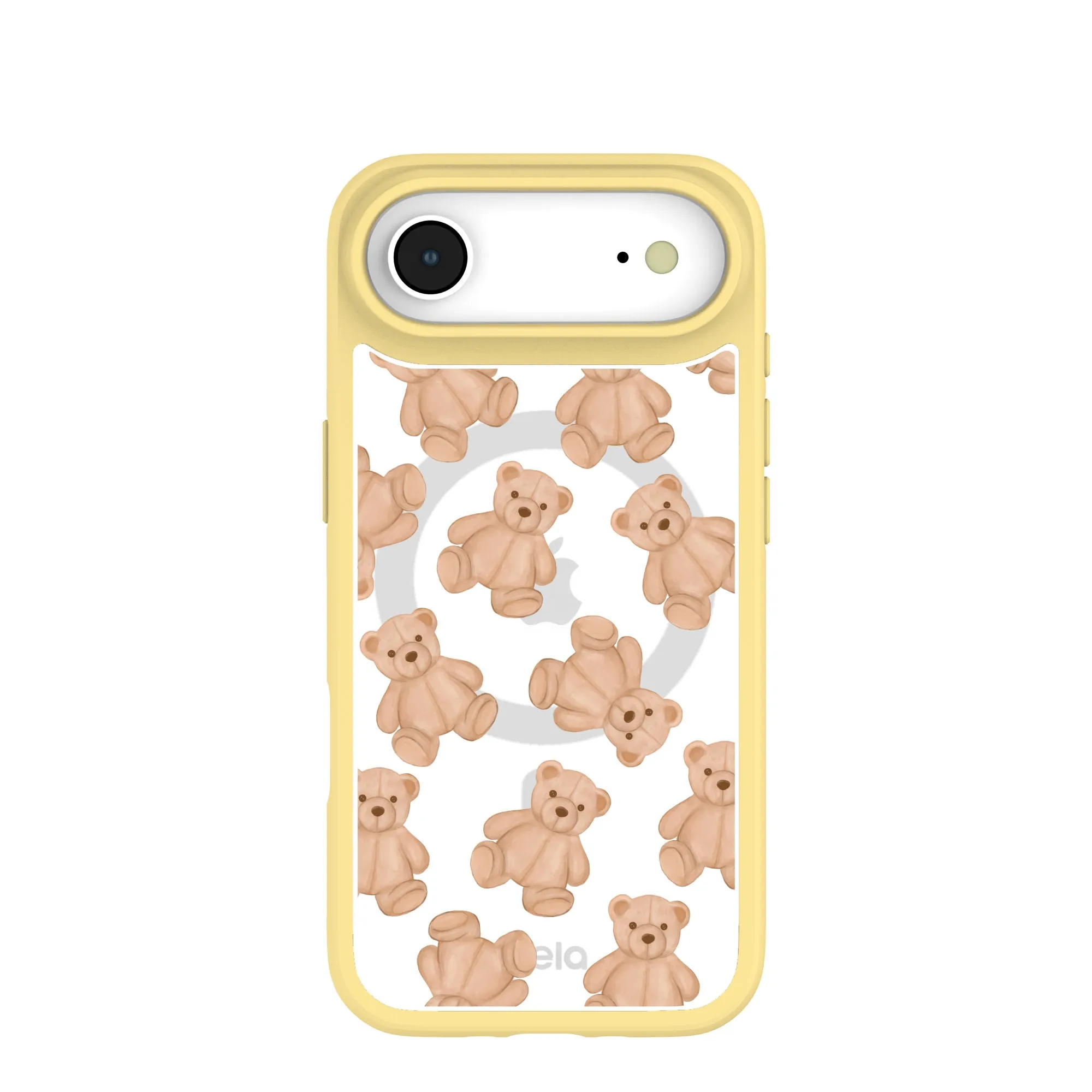 Luxury Build Clear Teddy Love iPhone Air Case With Sunbeam Ridge (MagSafe included)