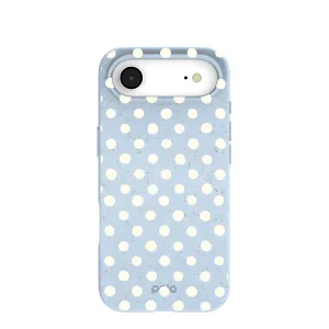Powder Blue Indigo Dots iPhone Air Case Compact Structure Sleek Edge