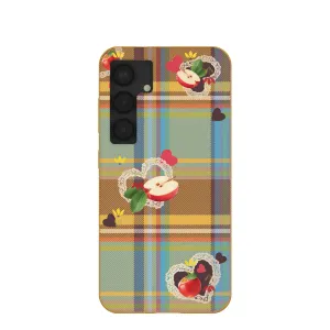 Honey Apple Plaid Samsung Galaxy S25 Case Matte Build
