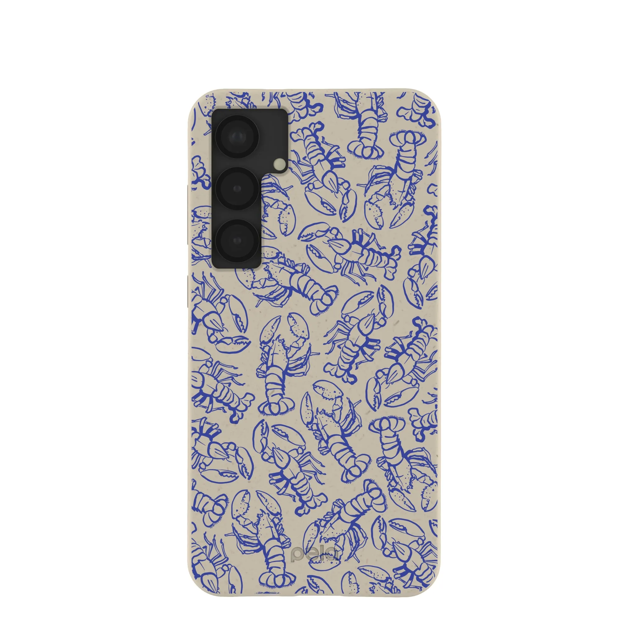 London Fog Blue Lobster Samsung Galaxy S25 (Plus) Case Polished Texture Student Friendly