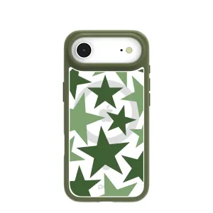 Minimal Style Clear Green Glow iPhone Air Case With Forest Floor Ridge (MagSafe included)