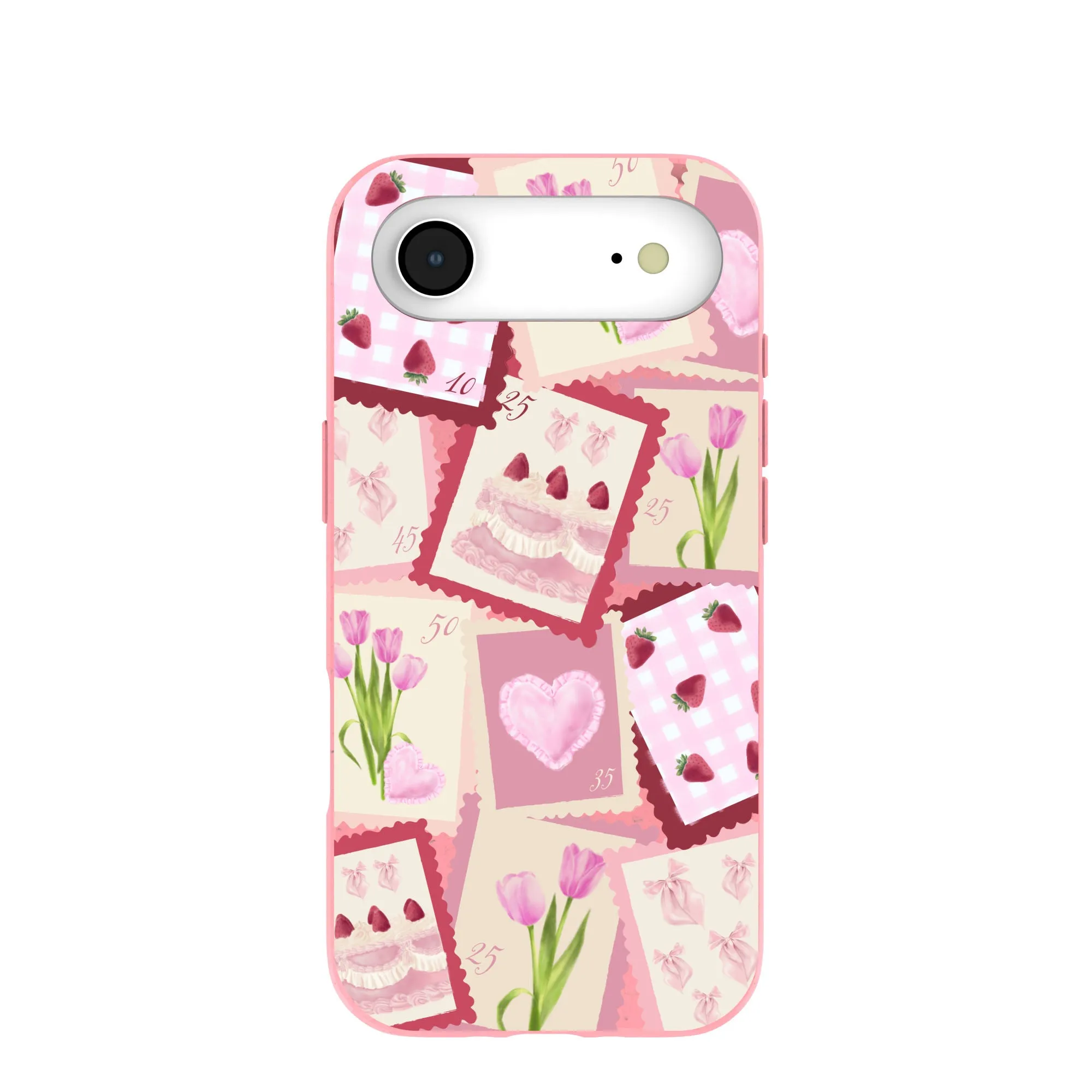 Premium Surface Bubblegum Pink Love Letters iPhone Air Case