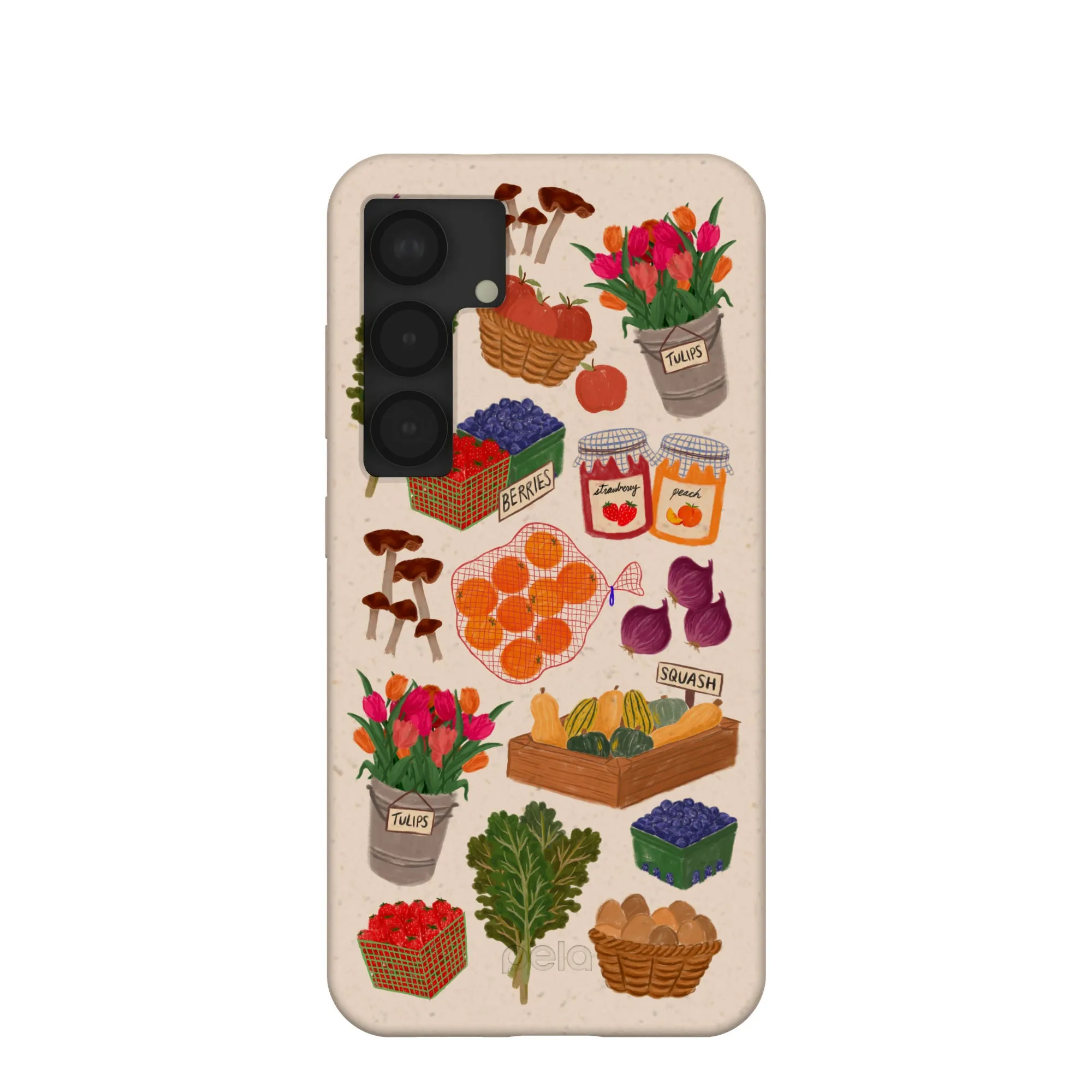 Seashell Farm Market Samsung Galaxy S25 Case Trendy Aesthetic