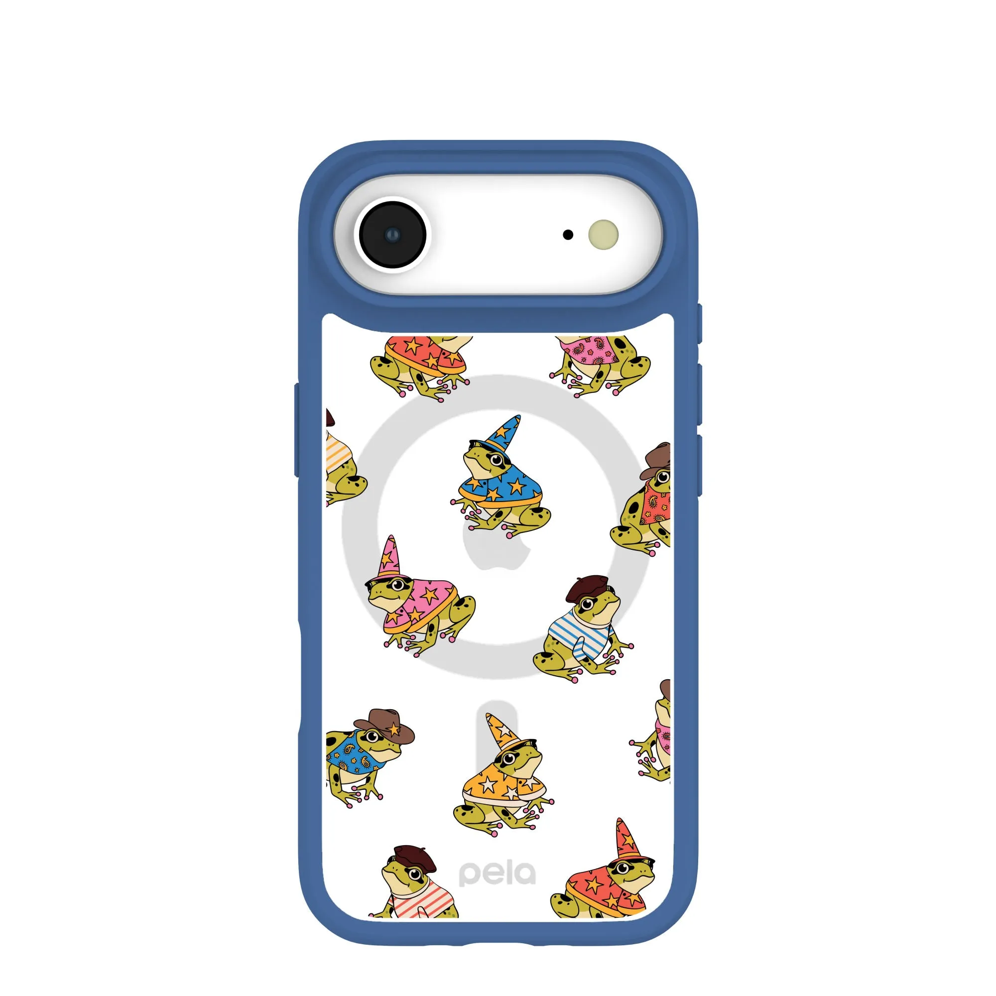 Clear Fancy Frogs iPhone Air Case With True Blue Ridge (MagSafe included) Elegant Detail