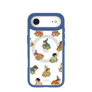 Clear Fancy Frogs iPhone Air Case With True Blue Ridge (MagSafe included) Elegant Detail