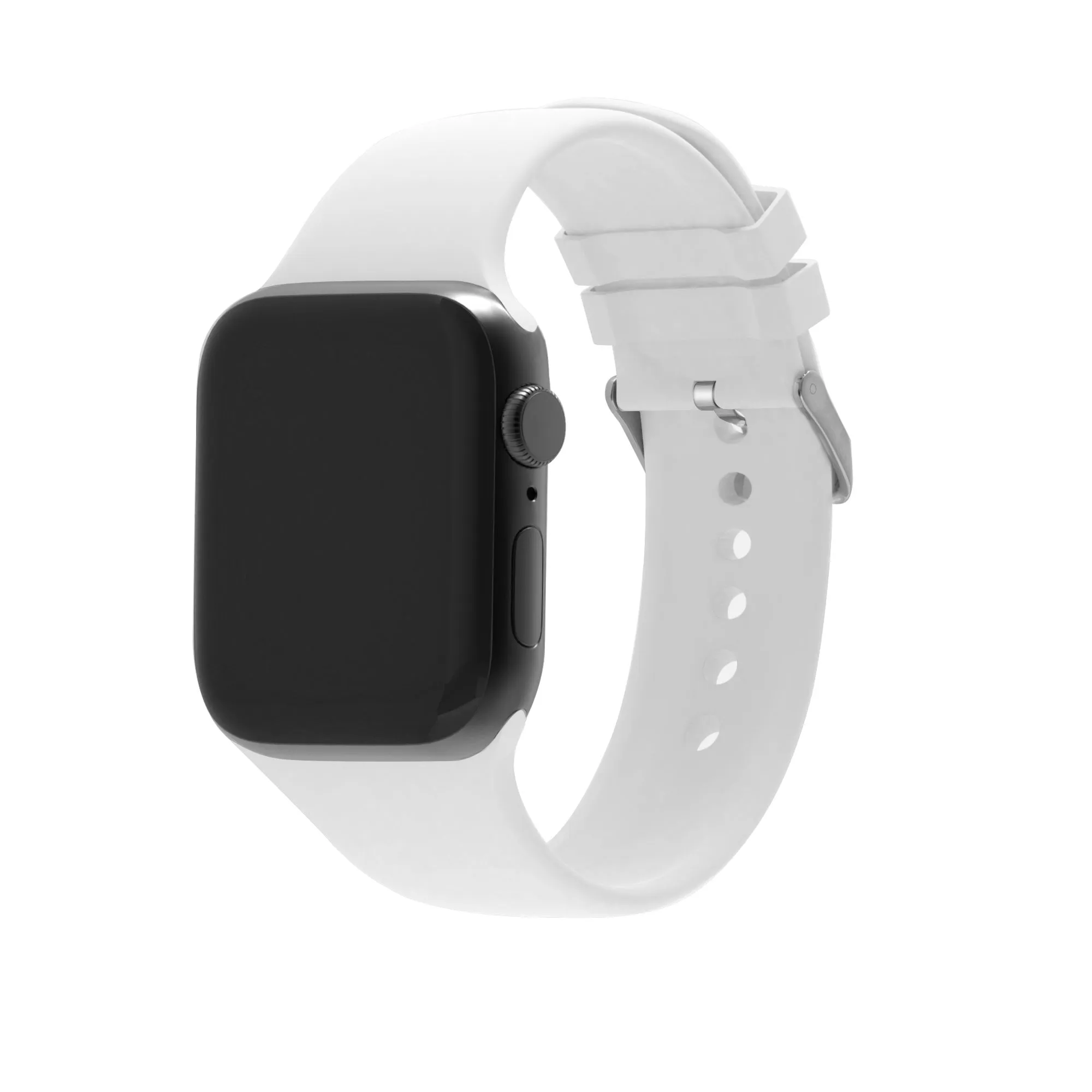 Durable Strap Apple Watch Silicone Strap with Buckle (White)