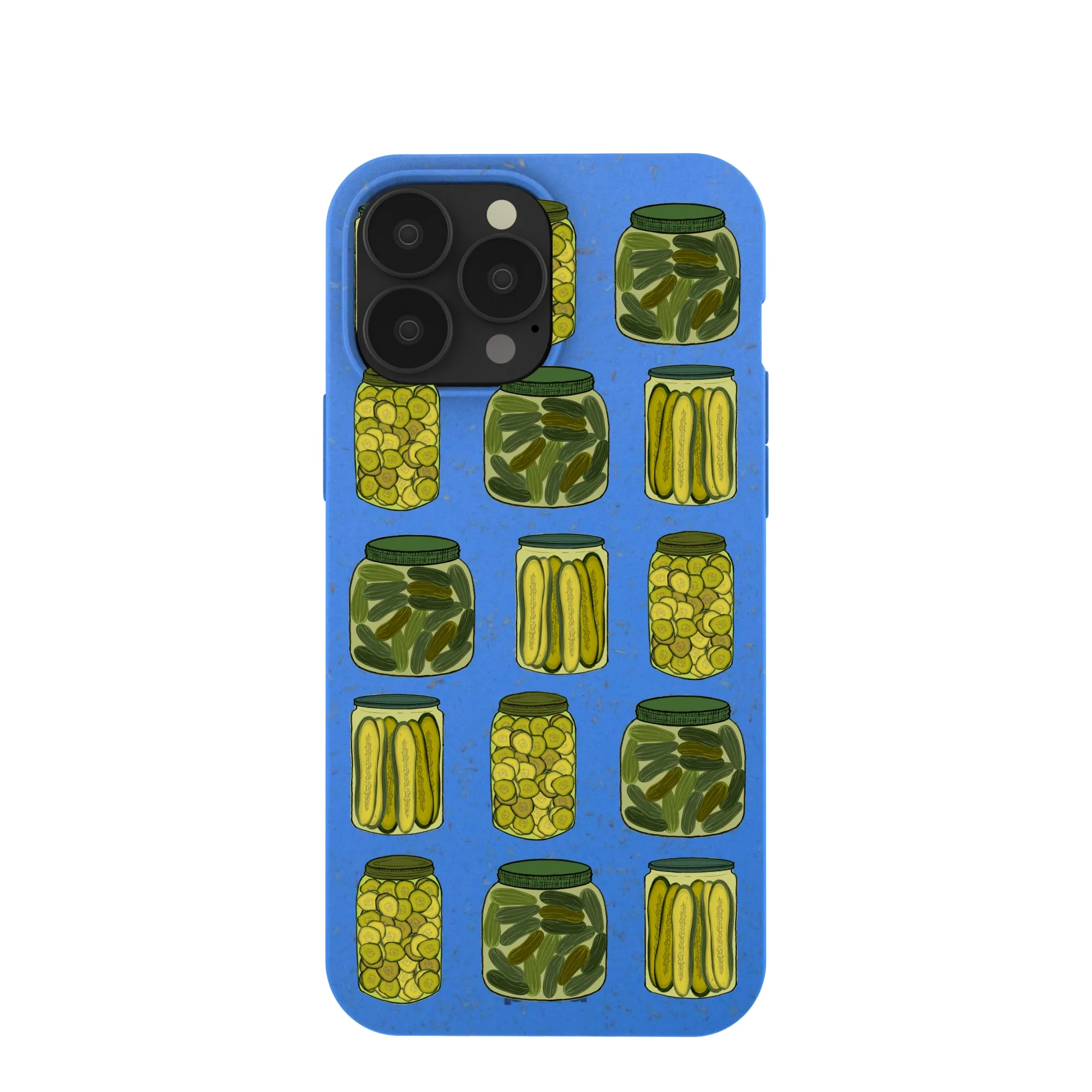 Sleek Edge Design Electric Blue Pickling Pickles iPhone 13 Pro Max Case