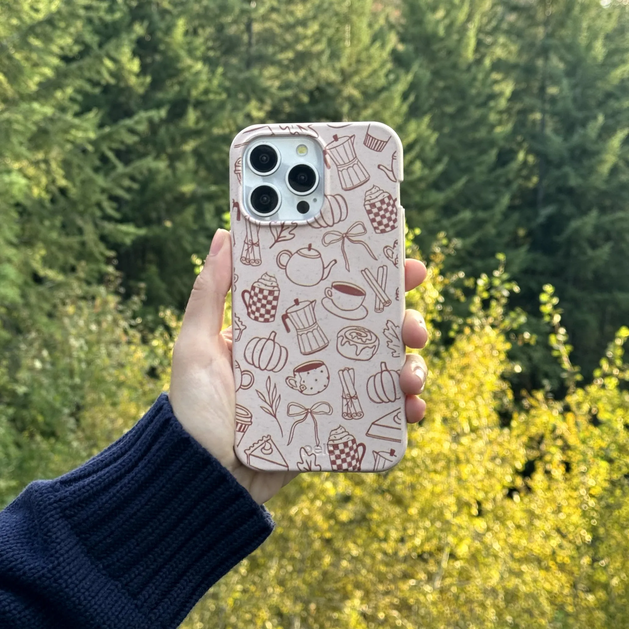 Luxury Surface Seashell Pumpkin Spice iPhone Air Case