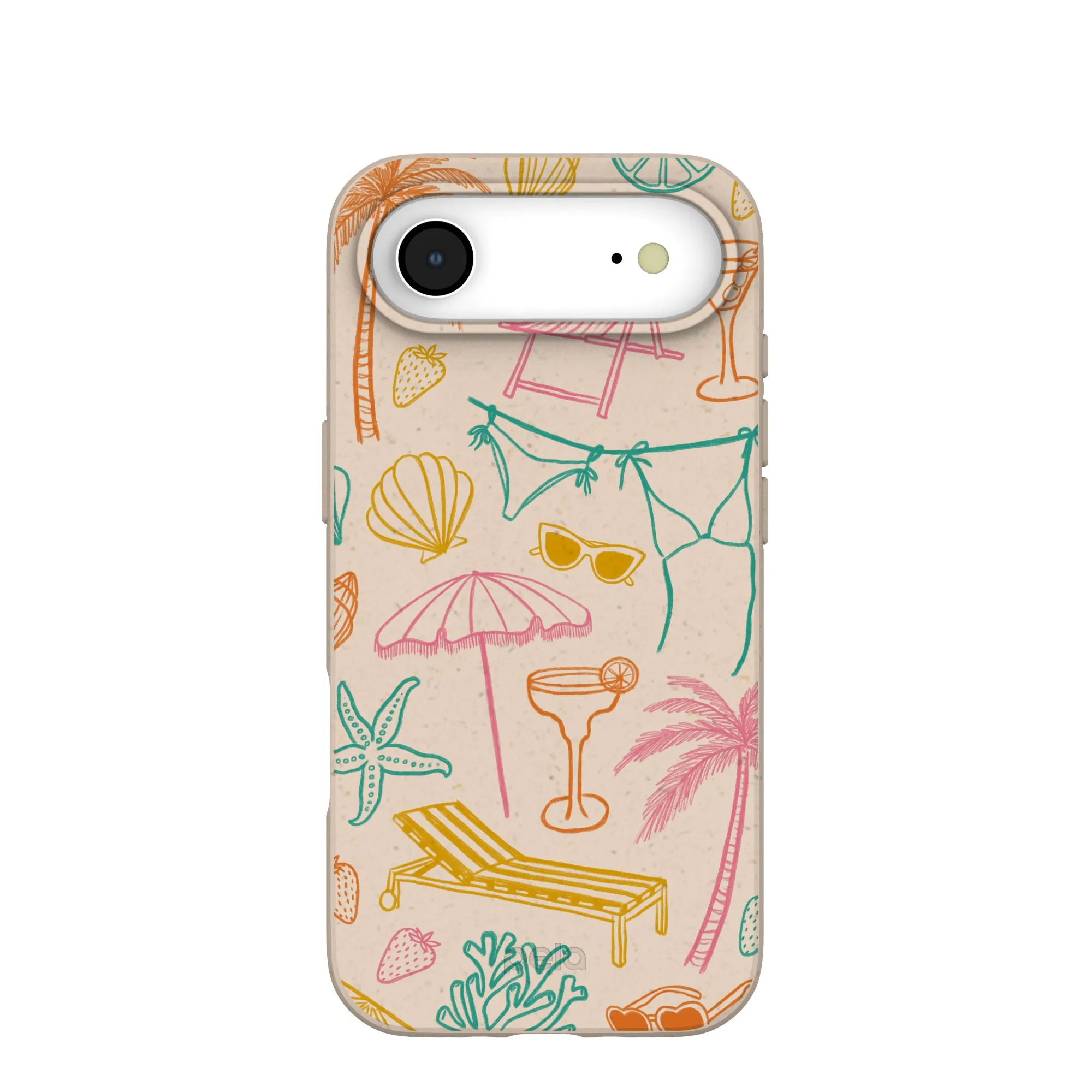 Seashell Coastal Club iPhone Air Case Protective Corner Smooth Shield