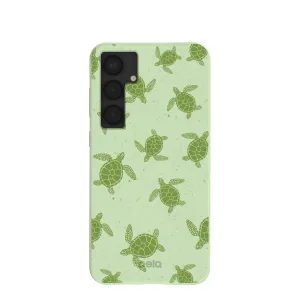 Sage Green Tiny Turtles Samsung Galaxy S25 (Plus) Case Minimal Grip