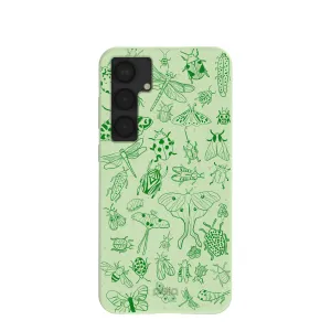 Protective Lining Lightweight Shell Sage Green Linear Entomology Samsung Galaxy S25 (Plus) Case