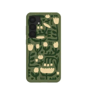 Vivid Detail Forest Floor Abstract Tulips Samsung Galaxy S25 Case
