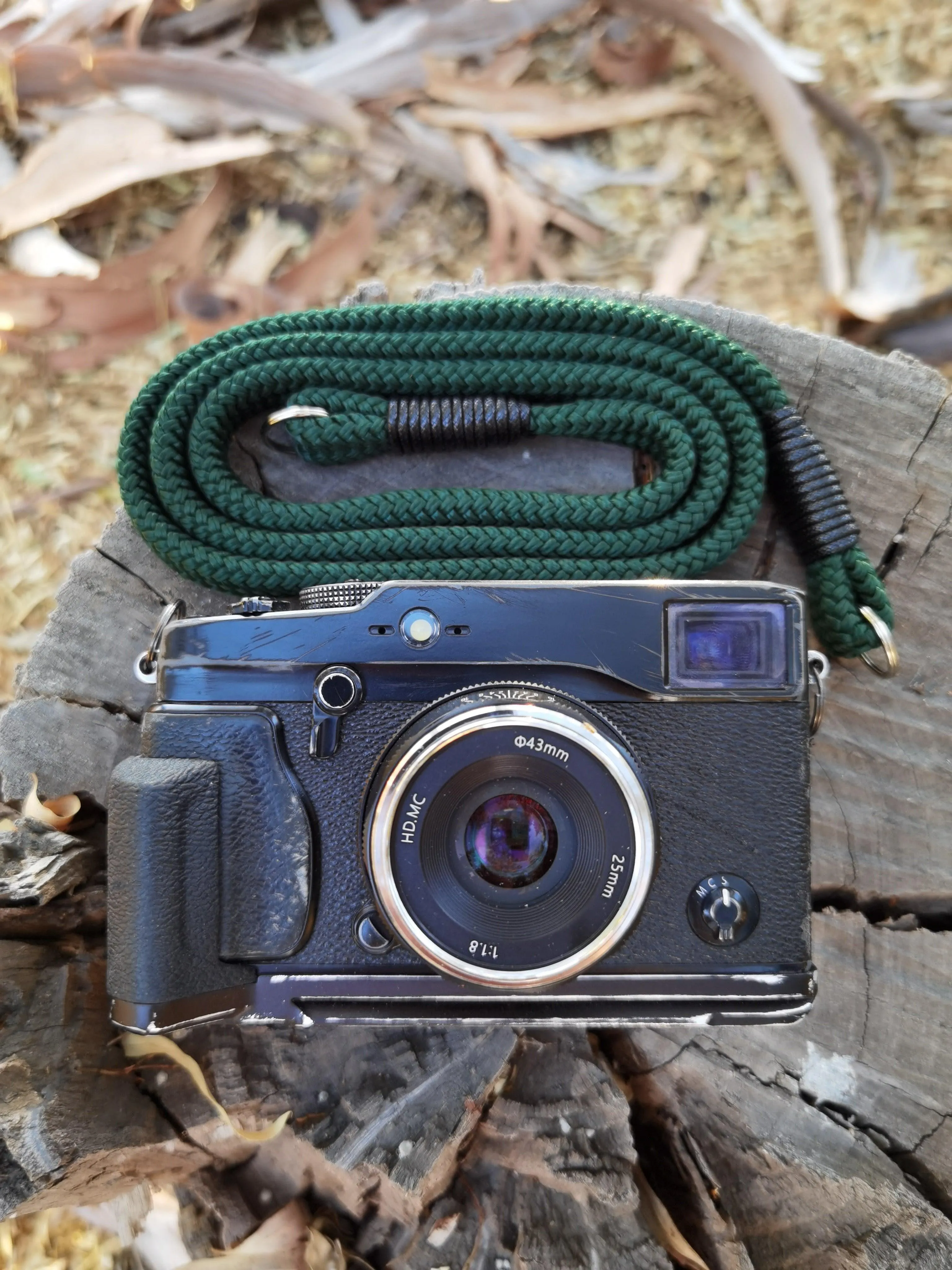 Flat Forest Green Acrylic Camera Strap SE Shoulder Strap