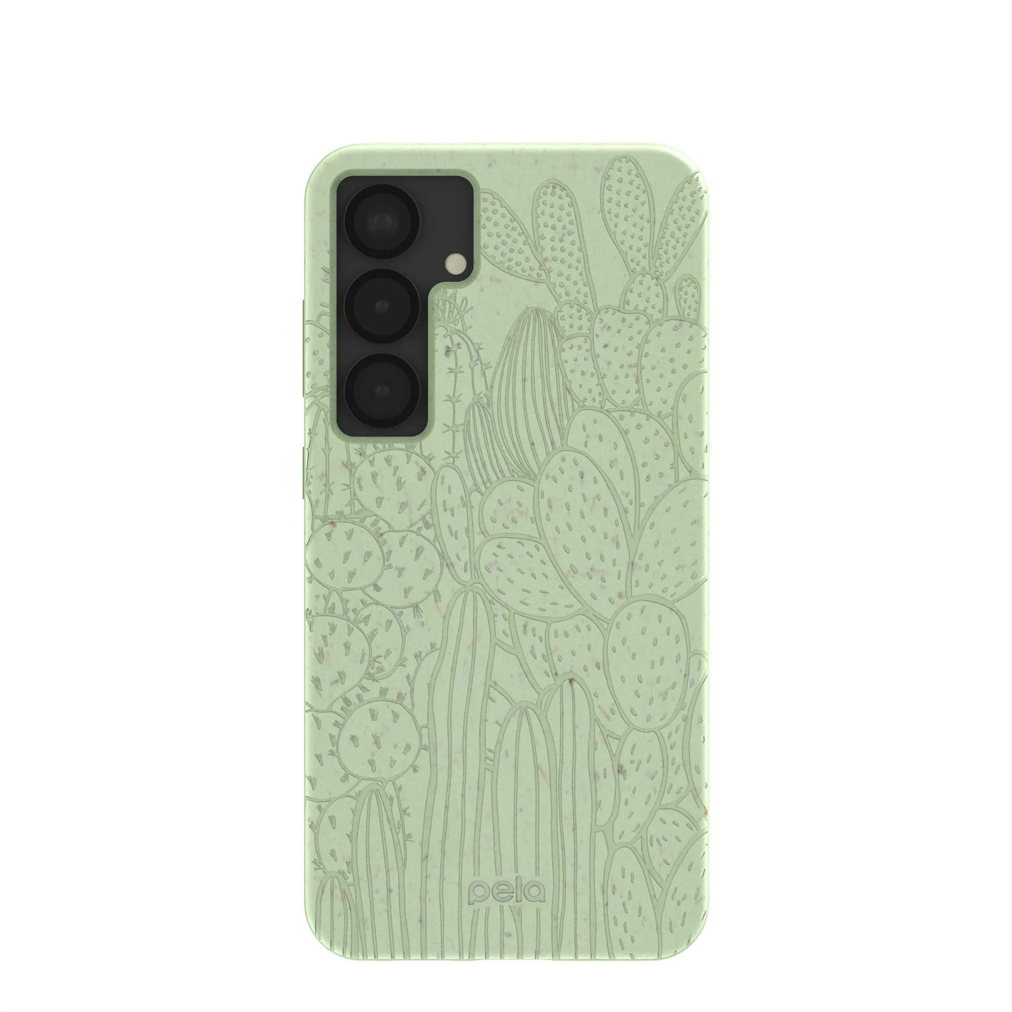 Vivid Coloration Hard Edge Sage Green Cacti Samsung Galaxy S25 (Plus) Case