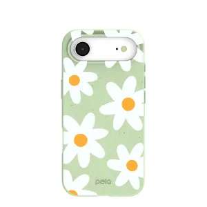 Shock Absorbing Comfort Edge Sage Green Daisy iPhone Air Case