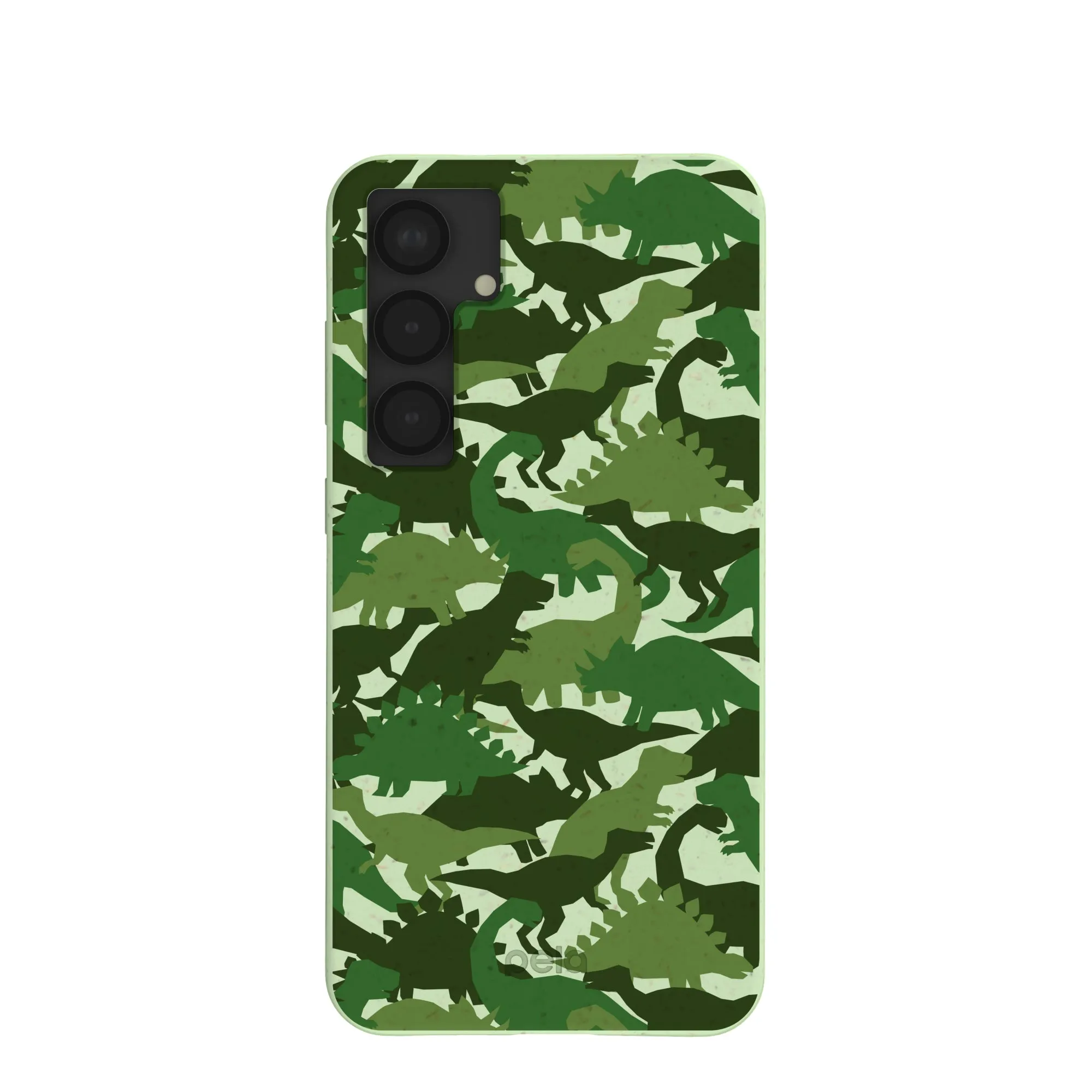 Elegant Comfort Slim Texture Sage Green Dino Camo Samsung Galaxy S25 (Plus) Case