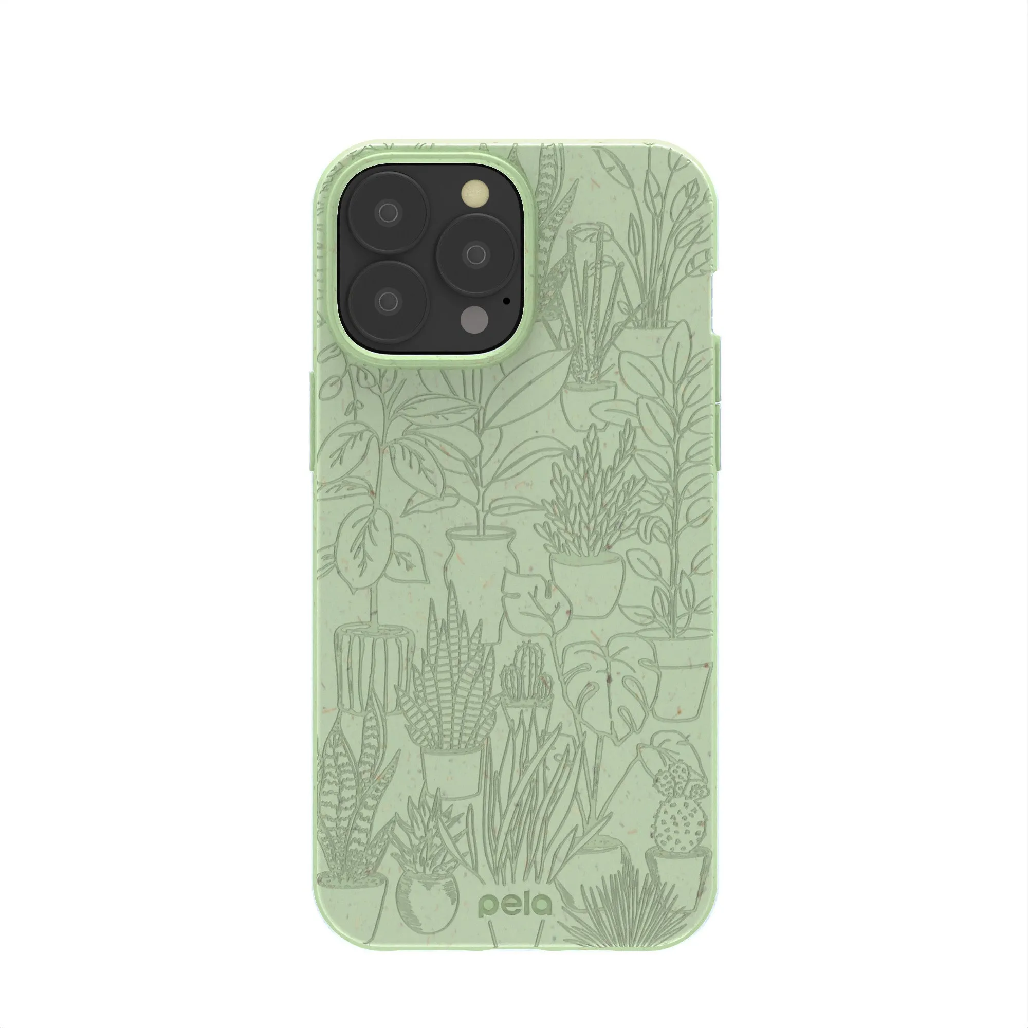 Sage Green Green Oasis iPhone 13 Pro Max Case Matte Pattern Design