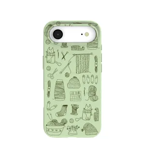Sage Green Knit Nook iPhone Air Case Smooth Edges