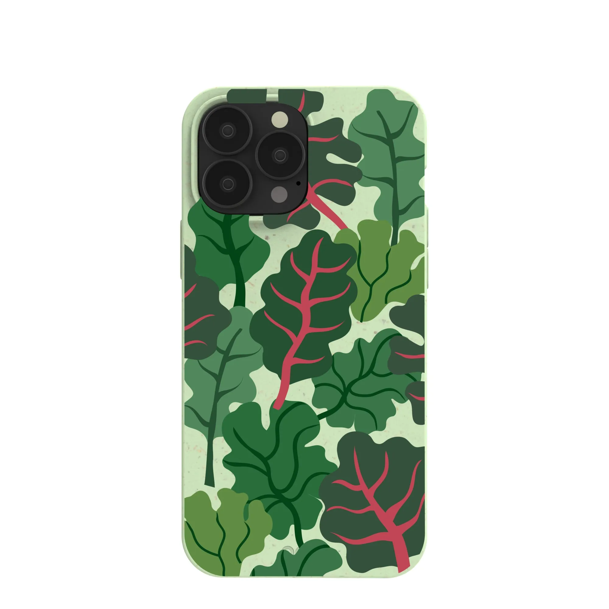 Sage Green Leafy Greens iPhone 13 Pro Max Case Impact Guard Smooth Edges
