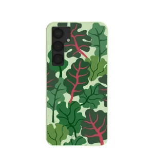 Matte Pattern Layer Edge Protection Sage Green Leafy Greens Samsung Galaxy S25 (Plus) Case