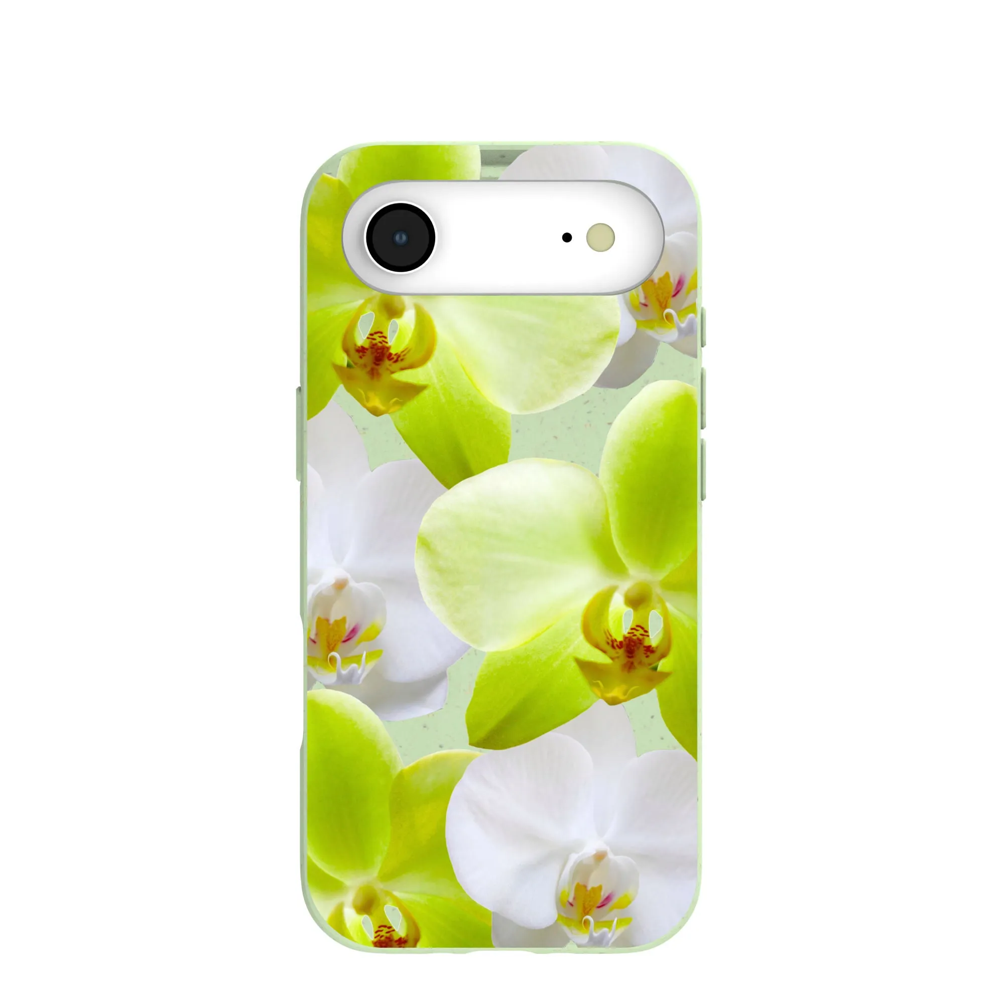 Sage Green Orchid Blooms iPhone Air Case Premium Edge Design Eco Friendly