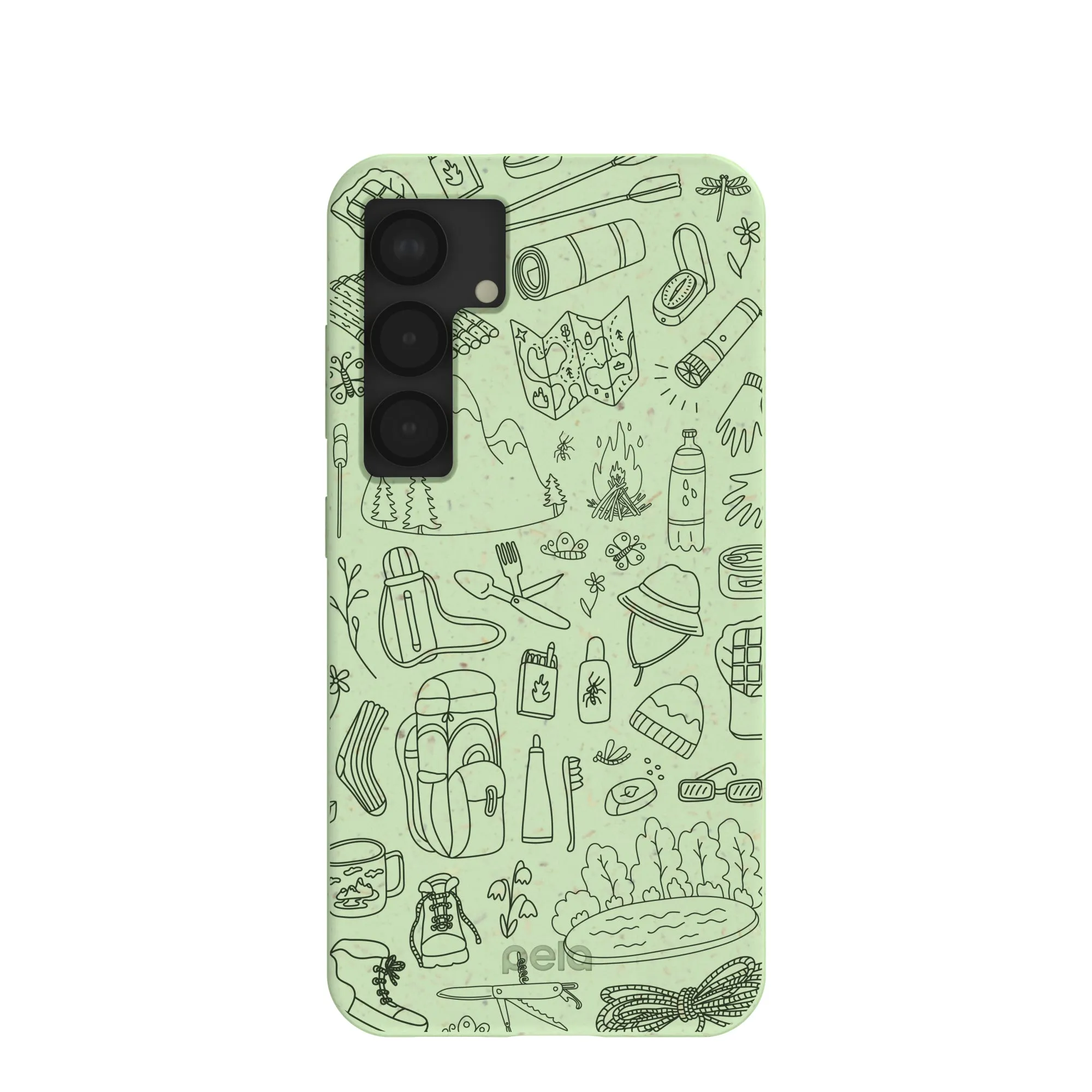 Sage Green Ready to Hike Samsung Galaxy S25 Case Clear Protection Durable Design